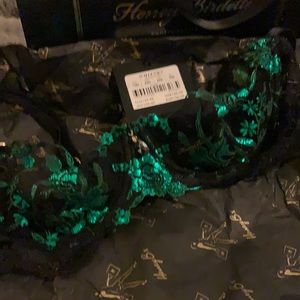 Honey Birdette Whitney 32D Green Bra